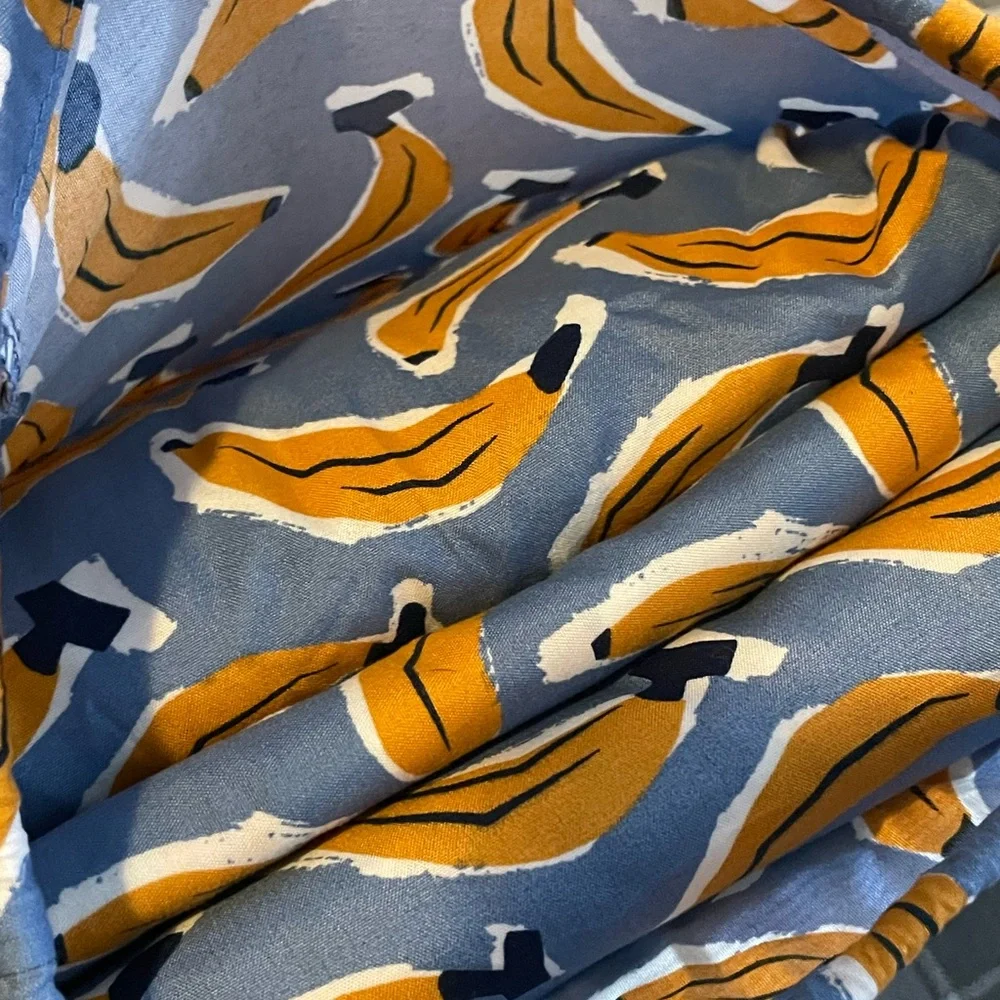 Banana Print Sheet Set - Blue & Yellow - Picture 4 of 9